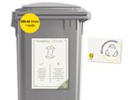 Frank Paperman® | 1X Adesivo Per Bidoni Dei Rifiuti Organici | Formato A4 Resistente Alle Intemperie | Fessura Autoadesiva Per Il Sistema Di Separazione Dei Bidoni Dei Rifiuti Azienda Casa Plurifamiliare