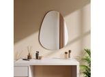 Emke Specchio Asimmetrico 80 X 60 Cm Specchio Da Parete Per Bagno Specchio Asimmetrico Moderno Specchio Da Parete Ovale Per Bagno Camera Da Letto Corridoio