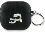 Custodia Karl Lagerfeld Monogram Karl & Choupette Head Do Airpods 4 Czarny