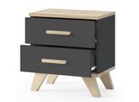 Comodino In Stile Scandinavo, Comodino Nero