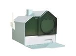 Katzentoilette Katzenklo mit Schaufel Filter für Katzen bis 8 kg Hellblau