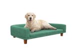 Hundesofa, Haustiersofa Katzensofa mit Kissen für große Hunde Grün