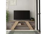 Tavolo Tv Houseland Farfalla 120 Cm Rovere Naturale