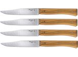 Set Di Coltelli Da Tavola Opinel Facette 4 Pezzi In Legno D'ulivo