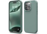Custodia Elago In Silicone Premium Per Iphone 15 Pro Verde Notte
