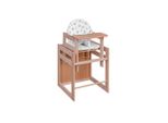 My Baby Lou Kombihochstuhl , Natur , Holz , Buche , Hartholz , EN 14988 , Essbrett abnehmbar, Schrittgurt, 3-Punkt-Gurt, Tablett , Babymöbel,