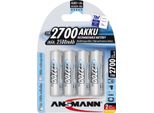 Ansmann Energy Mignon - Batteria 4 X Aa Tipo - Nimh - (Ricaricabile) - 2700 Mah