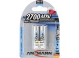 Ansmann 5030852 1X2 Batteria Ricaricabile Ansmann 2700 Mignon Aa 2500 Mah