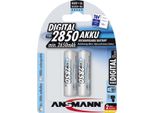 Ansmann 5035082 1X2 Batteria Ricaricabile Ansmann Nimh 2850 Mignon Aa 2650 Mah Digitale