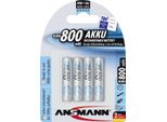 Ansmann 5035042 1X4 Ansmann Maxe Nimh Batteria Ricaricabile Micro Aaa 800 Mah 5035042