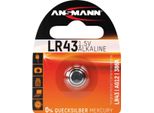 Ansmann - Batteria LR43 - Alcalina