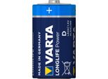 Varta Batterie Longlife Power Alcaline D Mono LR20 1.5V Tray=1Stk 4920121111