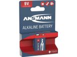 Ansmann 1515-0000 1 Ansmann Blocco Alcalino 9V Linea Rossa