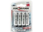 Ansmann Mignon Extreme Lithium - Batteria 4 X Tipo Aa - Li