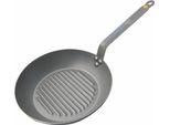 Padella Per Grigliare De Buyer Mineral B Element 32 Cm In Ferro Rigato