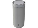 Tazza Termica Stelton To Go Click 0,4 L. Grigio Chiaro Morbido