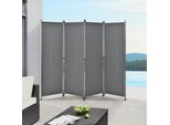 Parete Divisoria Per Esterni 170X215Cm Schermo Per La Privacy Parete Da Giardino Grigio Medio