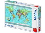 Dino Puzzle Mappa Del Mondo Politico 1000 Pezzi