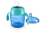 Avent Sippy Cup / Tazza Con Beccuccio In Silicone Morbido 200 Ml - Verde/Blu