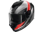 Casco Shark Spartan Gt Pro Toryan, Nero Opaco/Grigio/Rosso, S (55/56)