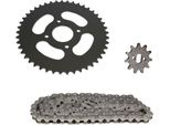 Set Di Catene 3 Pezzi Nero 11/45 Denti Per ZüNdapp A 25 Tipo 460-024