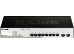 D-LINK Netzwerk-Switch DGS-1210-10P 10-Port Layer2 PoE Gigabit Smart Managed, schwarz, B:29cm H:7,5cm, Netzwerk-Switches