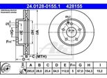 Ate Disco Freno Articolo: 24.0128-0155.1