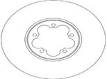 2X Disco Freno Trw DF6921S Per Furgone Ford Transit V363 (Fcd Fdd) 61 Mm