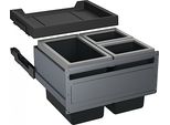 Franke Sorter Fx 60 Con Separazione A 3 Vie Per Armadio Da 60 Cm Di Larghezza / Volume Dei Rifiuti 48 (1X26 E 2X 11) Litri / Contenitore Dei Rifiuti