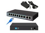 Extralink Perses | Switch Poe | 8X Gigabit Poe/Poe+ 2X RJ45 Uplink Gigabit 96W