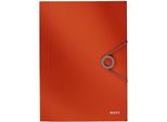 Leitz 4563-10-20 Cartella A Tre Ali Solid - A4, Pp, Rosso Chiaro