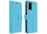 Samsung Galaxy S20 Flip Cover Con Slot Per Schede E Funzione Stand - Blu