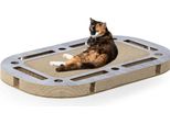 Playplate | Parco Giochi Per Gatti Con Tiragraffi | Gatto Canadese | Con Aspetto In Calcestruzzo