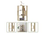 The Living Store Libreria Ad Angolo 3 Ripiani Rovere Sonoma 50X50X102 Cm Materiale Legno