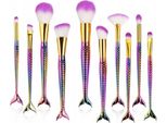 Pronett XA136 Set Di Pennelli Cosmetici A Sirena 10 Pz