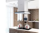 Insel-Dunstabzugshaube 90 Cm Edelstahl 756 M³/H Led