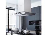 Insel-Dunstabzugshaube 90 Cm Lcd Touch-Sensor 756 M³/H Led