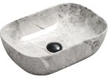 Lavabo Mexen Rita In Marmo Grigio Chiaro 45 Cm