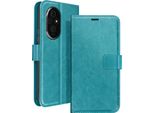 Mayaxess, Honor 200 Custodia A Portafoglio Funzione Stand Con Cinturino, Blu Turchese