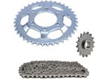 Set Catena 3 Pezzi Argento 16/39 Denti Per ZüNdapp Ks 80 Wk Touring Super Tipo 530 537 / K 80 Wk Tipo 540