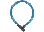 Abus Catena 6806K - Leggero Lucchetto Per Bicicletta In Acciaio Temprato Con Tubo In Tessuto Alla Moda - Catena Quadrata Con Livello Di Sicurezza Abus 6 - 85 Cm - Blu
