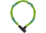 Lucchetto A Catena Abus Catena 6806K - Lucchetto Per Bici Leggero In Acciaio Temprato Con Tubo In Tessuto Alla Moda - Catena Quadrata Con Livello Di Sicurezza Abus 6 - 85 Cm - Verde