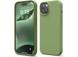 Custodia Elago In Silicone Premium Per Iphone 15 Verde Cedro
