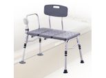 Panca Di Trasferimento Per Vasca Da Bagno Vevor, Sedili Da Doccia Regolabili Per Adulti, Panca Da Doccia Leggera Per Anziani E Disabili, Sedili Da Bagno Antiscivolo Con Bracciolo E Schienale Reversibile