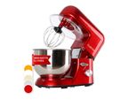 Bella Küchenmaschine 1800 W / 2,7 PS 5 Ltr Edelstahl BPA-frei Rot