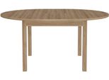 Esstisch Forte "Attention", Braun (Rivera Eiche, Rivera Eiche, Rivera Eiche), B:130Cm H:78,1Cm T:130Cm, Tische, Esstisch, Esstisch, Rund, Ausziehbar, Einlegeplatte Innenliegend
