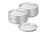 Relaxdays Vaschette Rotonde In Alluminio In Set Da 100 Pezzi