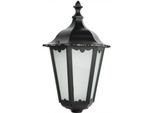 Testa Di Lampada Retrò Per Esterni 1Xe27 Nero IP43 SU-MA Retro K 1018