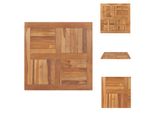 Vidaxl Piano Da Tavolo In Legno Massiccio Teak Quadrato 80×80×2,5 Cm - Piani Da Tavolo
