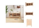 Vidaxl Panca Da Corridoio 110X40X60 Cm In Legno Di Pino Massiccio - Panche Da Corridoio E Cassapanca